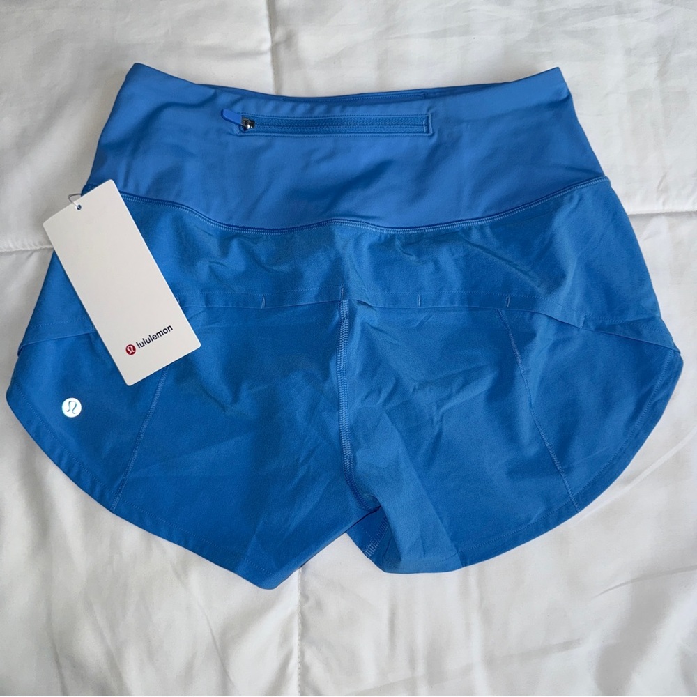 Lululemon Speed Up High Rise Shorts 2.5” Lined Pool Blue
